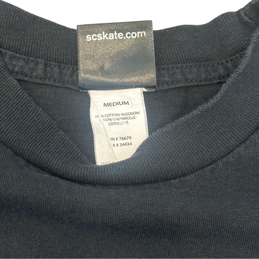 Santa Cruz Skateboards Graphic Short Sleeve Crew Neck T-Shirt Black Medium - Picture 4 of 4